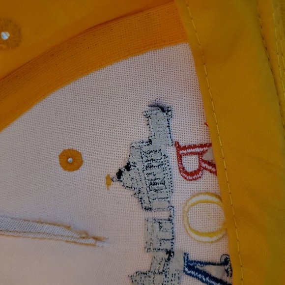 Roma Italia Hat Baseball Cap Yellow Adjustable Italy - Picture 8 of 8